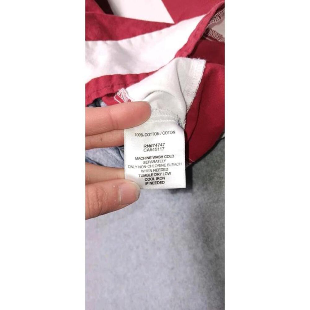 Redhead Short Sleeve Button Down Shirt Mens Size Large American Flag Patriot... - Picture 10 of 11